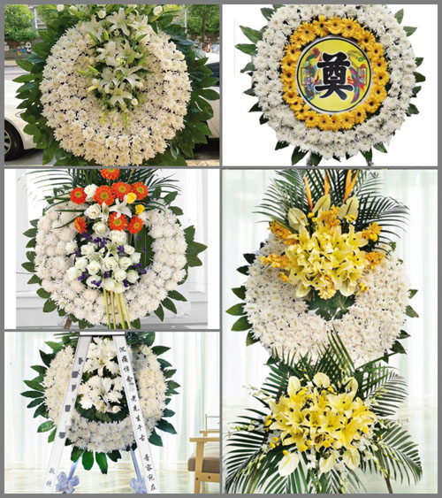 山东菏泽牡丹区马岭岗镇屯西李村花圈速递
